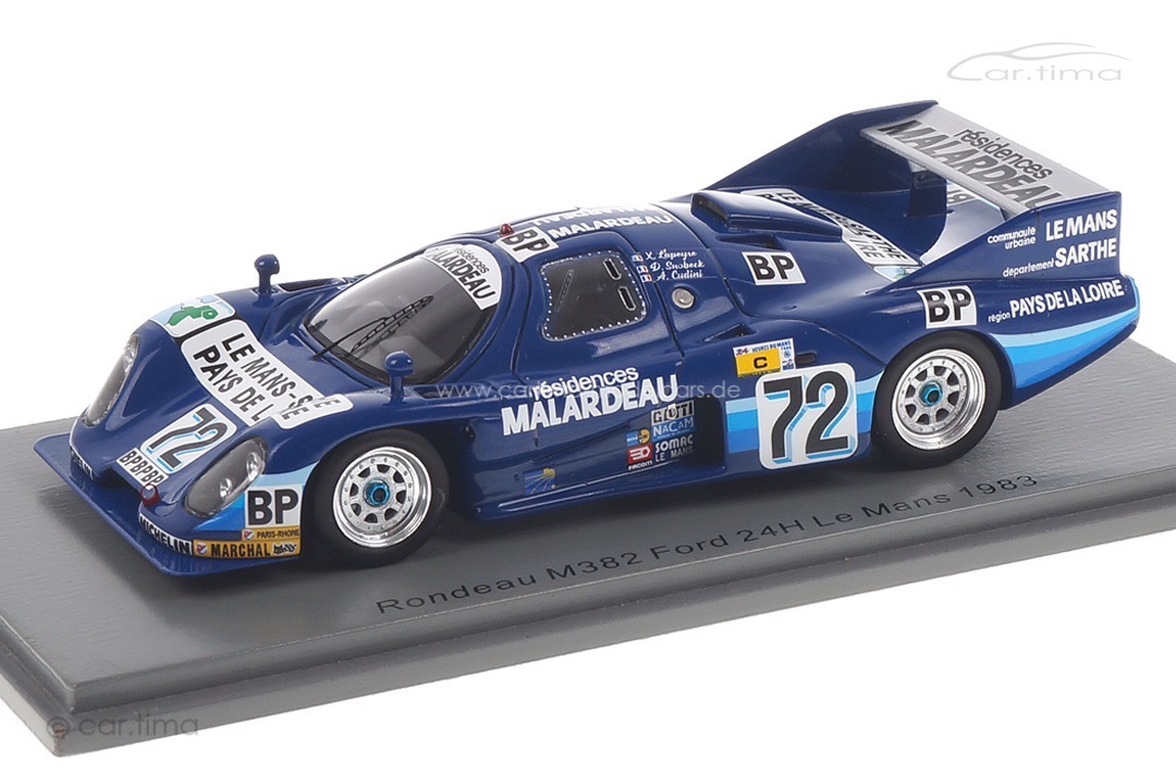Rondeau M382 Ford 24h Le Mans 1983 Cudini/Lapeyre/Snobeck Spark 1:43 S2285 Rondeau M382 Ford 24h Le Mans 1983 Cudini/Lapeyre/Snobeck Spark 1:43 S2285