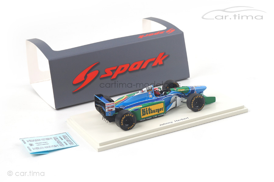 Benetton B194 GP Australien 1994 Johnny Herbert Spark 1:43 S4484 Benetton B194 GP Australien 1994 Johnny Herbert Spark 1:43 S4484