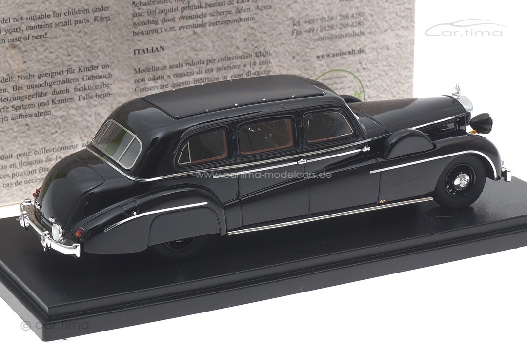 Maybach SW 38/42 Pullman-Limousine Spohn 1940 schwarz autocult 1:43 05043 Maybach SW 38/42 Pullman-Limousine Spohn 1940 schwarz autocult 1:43 05043