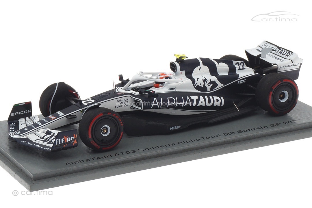 AlphaTauri AT03 GP Bahrain 2022 Yuki Tsunoda Spark 1:43 S8527 AlphaTauri AT03 GP Bahrain 2022 Yuki Tsunoda Spark 1:43 S8527