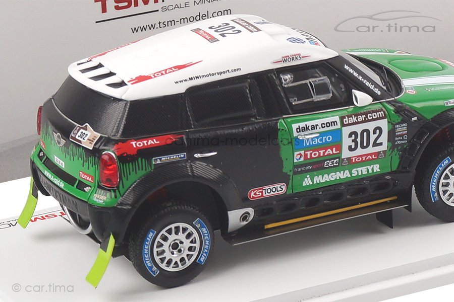 Mini Countryman All4 Racing Winner Rally Dakar 2013 Peterhansel/Cottret TSM 1:43 TSM144345 Mini Countryman All4 Racing Winner Rally Dakar 2013 Peterhansel/Cottret TSM 1:43 TSM144345