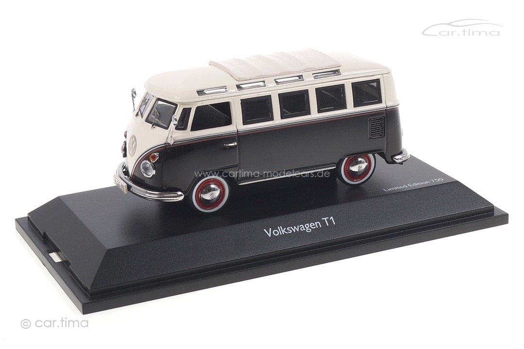 VW T1  Samba Bus schwarz/weiß Schuco 1:43 450369600