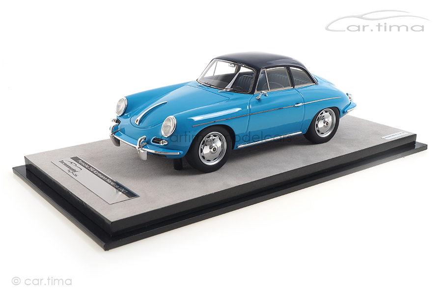 Porsche 356 Karmann Hardtop Blau Tecnomodel 1:18 TM18-143C Porsche 356 Karmann Hardtop Blau Tecnomodel 1:18 TM18-143C