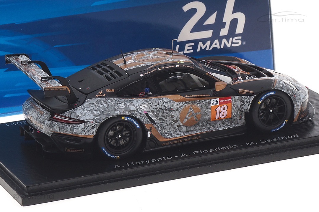 Porsche 911 RSR-19 24h Le Mans 2021 Haryanto/Picariello/Seefried Spark 1:43 S8265 Porsche 911 RSR-19 24h Le Mans 2021 Haryanto/Picariello/Seefried Spark 1:43 S8265