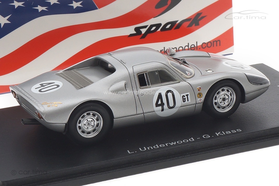 Porsche 904 GTS 12h Sebring 1965 Underwood/Klass Spark 1:43 US263 Porsche 904 GTS 12h Sebring 1965 Underwood/Klass Spark 1:43 US263