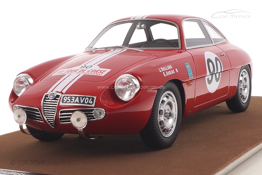 Alfa Romeo Giulietta SZ Tour de Corse 1960 Rolland/Augias Tecnomodel 1:18 TM18-42D
