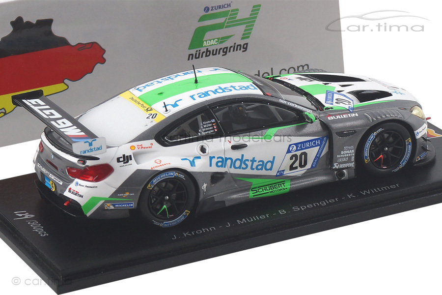 BMW M6 GT3 24h Nürburgring 2017 Krohn/Müller/Spengler/Wittmer Spark 1:43 SG364 BMW M6 GT3 24h Nürburgring 2017 Krohn/Müller/Spengler/Wittmer Spark 1:43 SG364