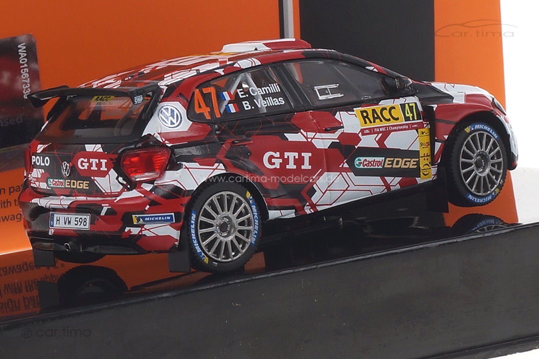 VW Polo GTI R5 WRC Rallye Catalunya 2018 Camilli/Veillas IXO 1:43 RAM741