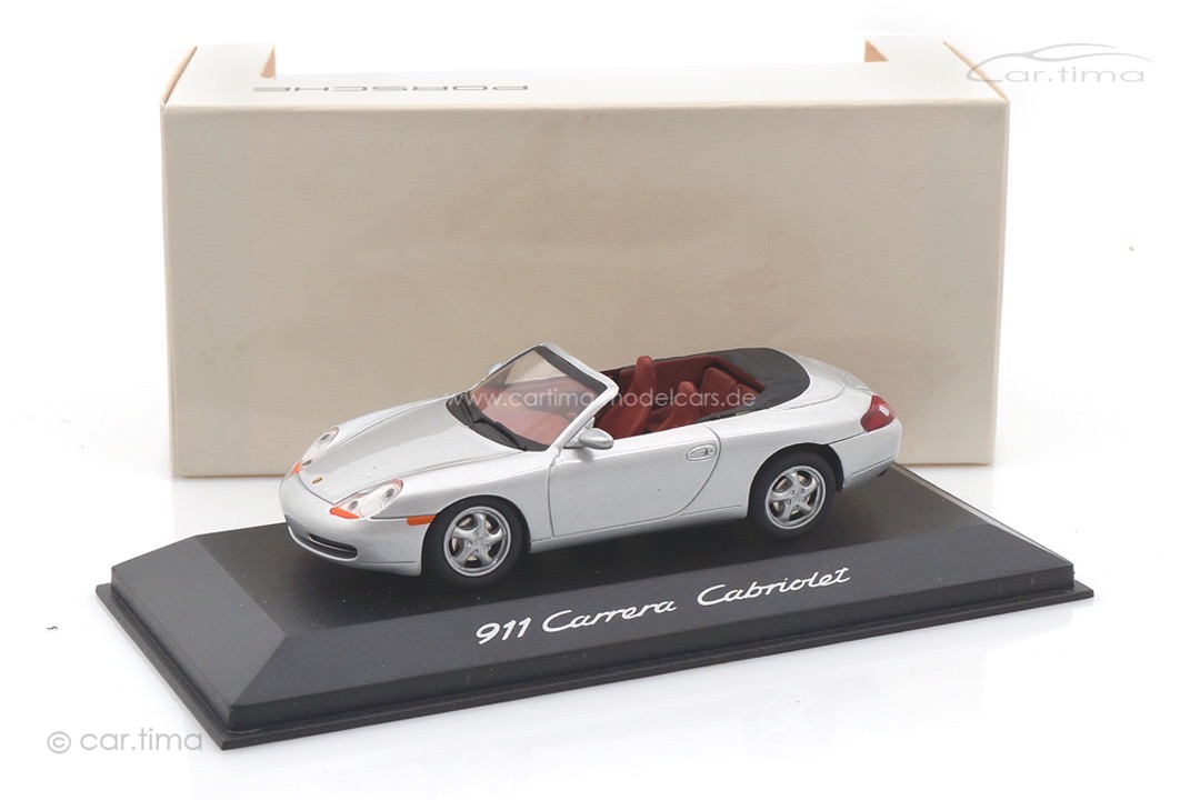 Porsche 911 (996) Carrera Cabriolet silber Schuco 1:43 WAP02004097 
