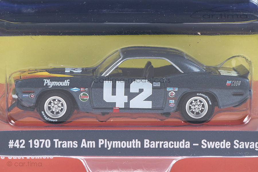 Plymouth Trans Am Barracuda 1970 Swede Savage ACME 1:64 GL-51264