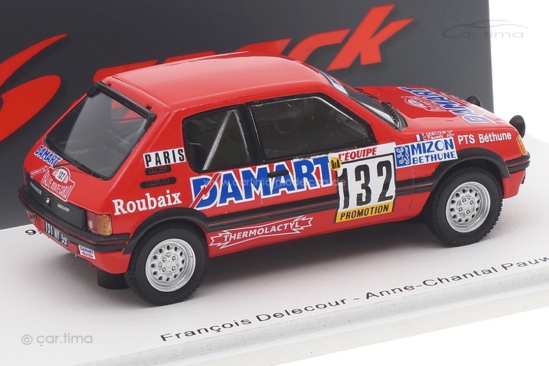 Peugeot 205 GTI Rally Monte Carlo 1986 Delecour/Pauwels Spark 1:43 S9456 Peugeot 205 GTI Rally Monte Carlo 1986 Delecour/Pauwels Spark 1:43 S9456