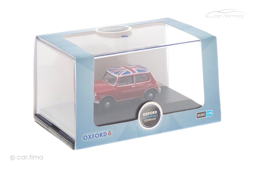 Classic Austin Mini Tartan Red/Union Jack Oxford 1:76 76MN001