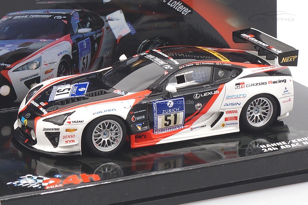 Lexus LFA 24h Nürburgring 2010 Hahne/Krumbach/Lotterer Minichamps 1:43 437101651
