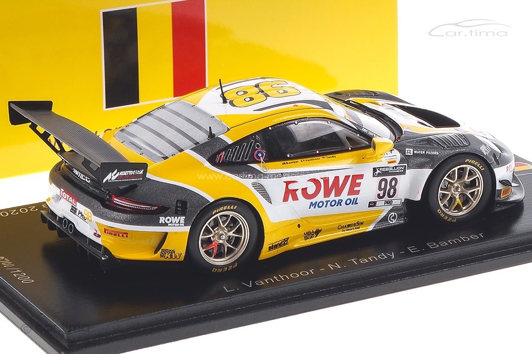 Porsche 911 GT3 R Winner 24h Spa 2020 Bamber/Tandy/Vanthoor Spark 1:43 SB370