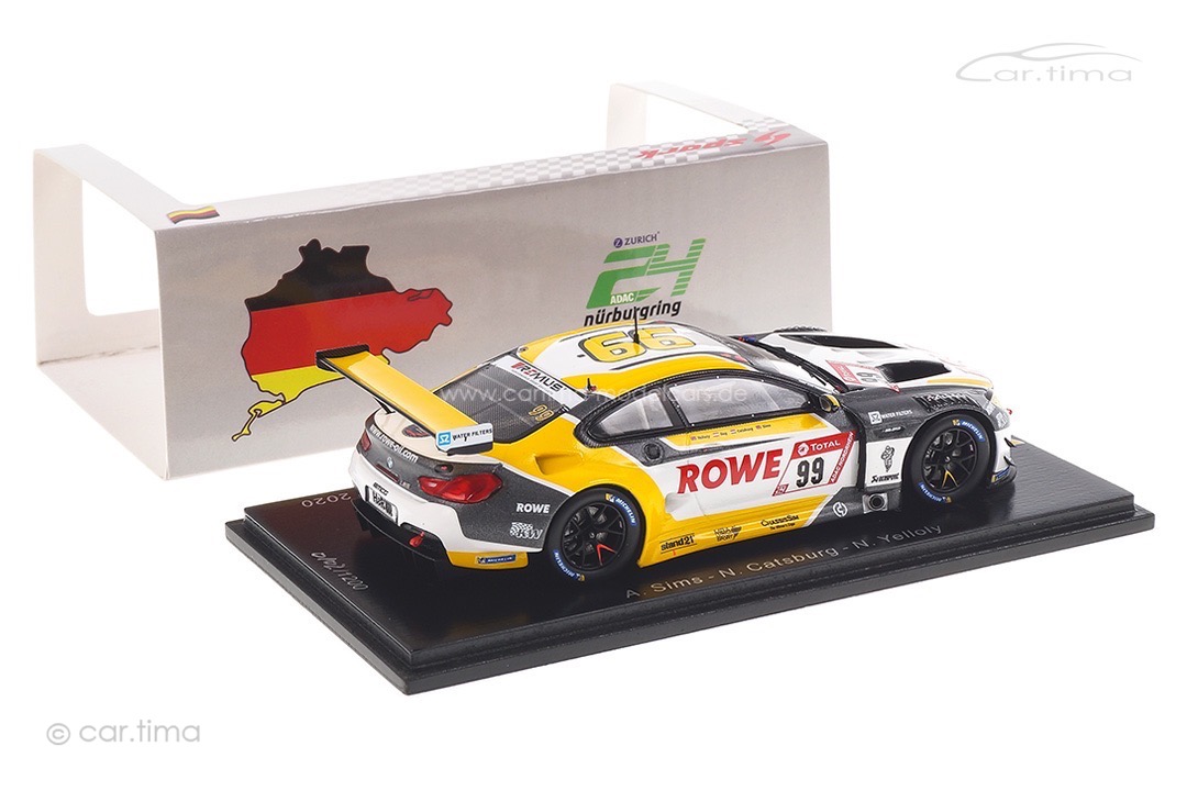 BMW M6 GT3 Winner 24h Nürburgring 2020 Catsburg/Sims/Yelloly Spark 1:43 SG680 BMW M6 GT3 Winner 24h Nürburgring 2020 Catsburg/Sims/Yelloly Spark 1:43 SG680