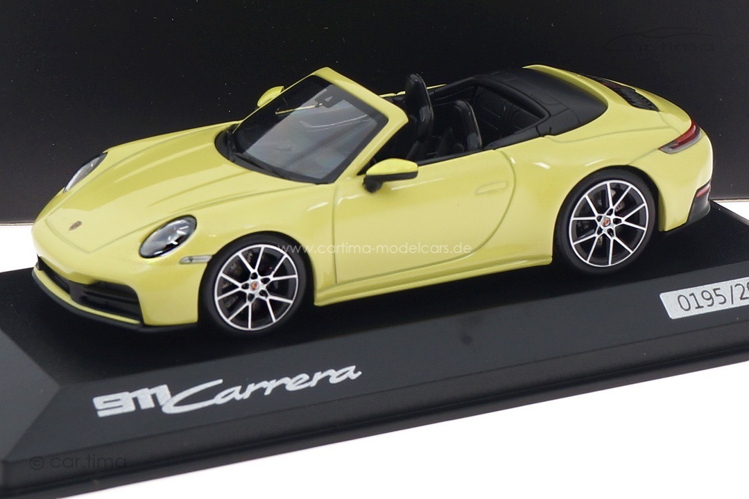 Porsche 911 (992.2) Carrera Cabriolet Cartagenagelb Minichamps 1:43 WAP0200220SCPE