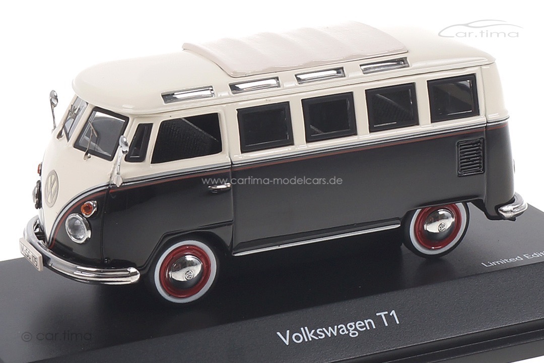 VW T1  Samba Bus schwarz/weiß Schuco 1:43 450369600