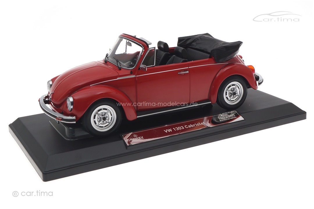 VW Volkswagen Käfer 1303 Cabriolet 1973 rot Norev 1:18 188529