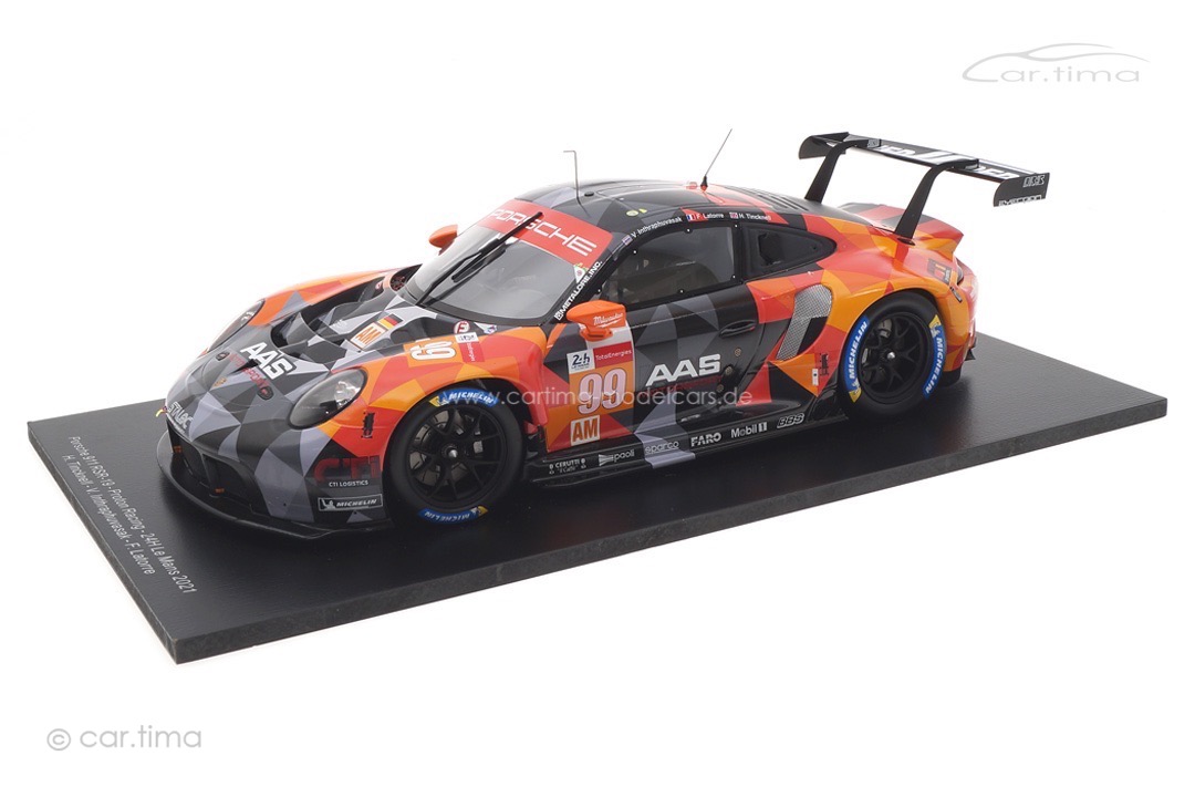 Porsche 911 RSR-19 24h Le Mans 2021 Tincknell/Inthraphuvasak/Latorre Spark 1:18 18S707
