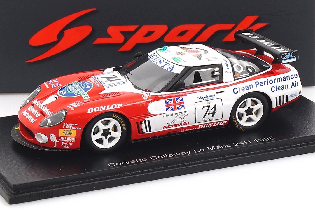 Corvette Callaway 24h Le Mans 1996 Agusta/Camus/Coppelli Spark 1:43 S5854