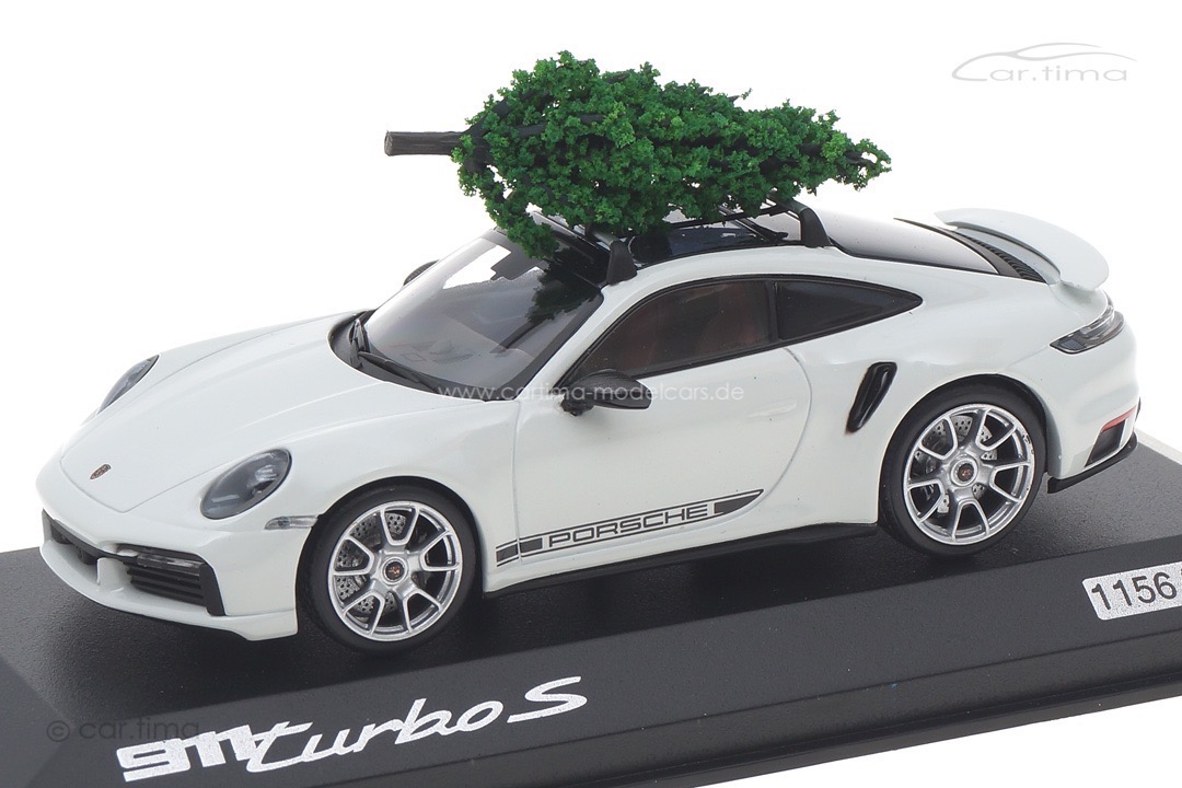 Porsche 911 (992) Turbo S Weiß X-Mas Edition 2021 Minichamps 1:43 WAP0208110NTBS