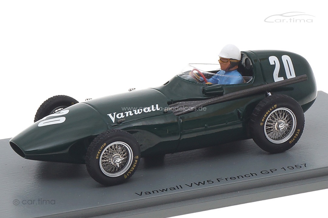 Vanwall VW5 GP Frankreich 1957 Roy Salvadori Spark 1:43 S7205 Vanwall VW5 GP Frankreich 1957 Roy Salvadori Spark 1:43 S7205