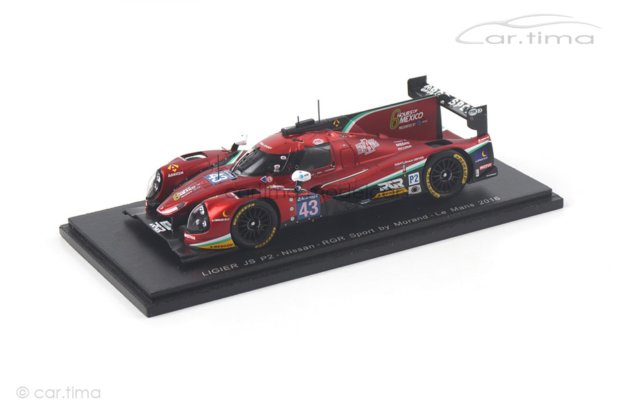 Ligier JS P2-Nissan 24h Le Mans 2016 Albuquerque/Gonzalez/Senna Spark 1:43 S5125 Ligier JS P2-Nissan 24h Le Mans 2016 Albuquerque/Gonzalez/Senna Spark 1:43 S5125