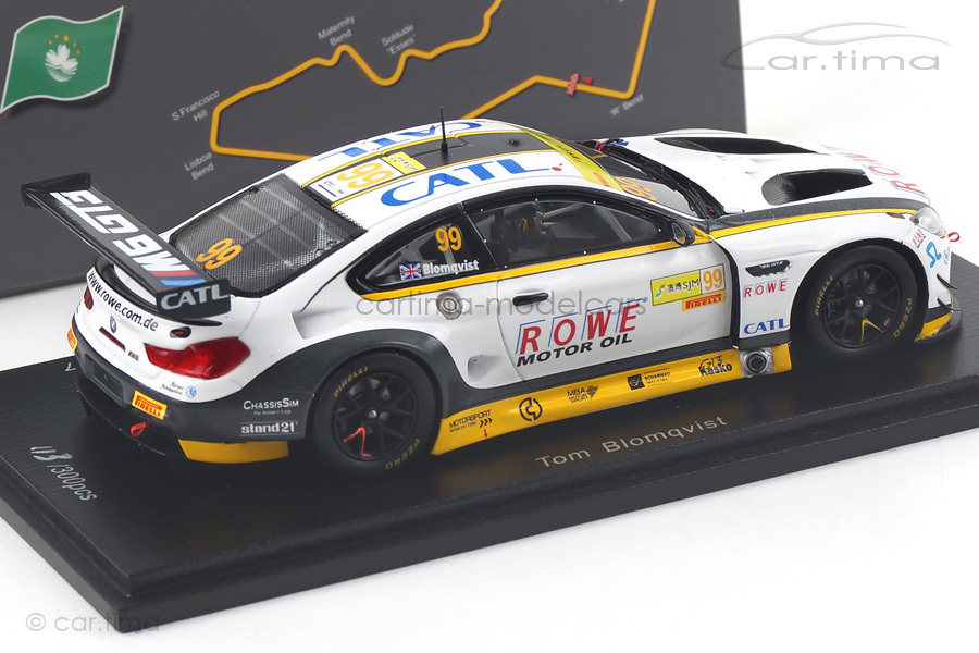 BMW M6 GT3 FIA GT World Cup Macau 2017 Tom Blomqvist Spark 1:43 SA148 BMW M6 GT3 FIA GT World Cup Macau 2017 Tom Blomqvist Spark 1:43 SA148