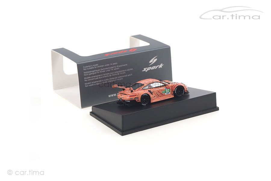 Porsche 911 RSR Winner LMGTE Pro 24h Le Mans 2018 Spark 1:87 87S143