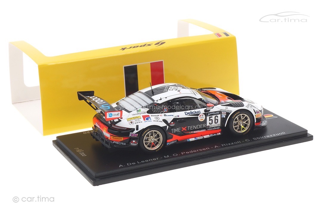 Porsche 911 GT3 R 24h Spa 2020 De Leener/Pedersen/Rizzoli Spark 1:43 SB406