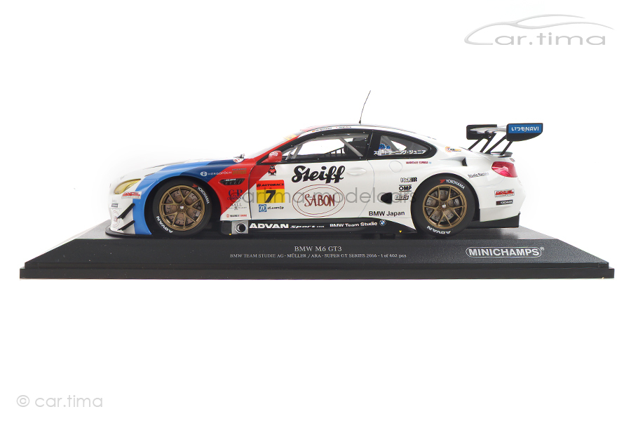 BMW M6 GT3 2016 BMW Team Studie Müller/Ara Minichamps 1:18 155162607 BMW M6 GT3 2016 BMW Team Studie Müller/Ara Minichamps 1:18 155162607