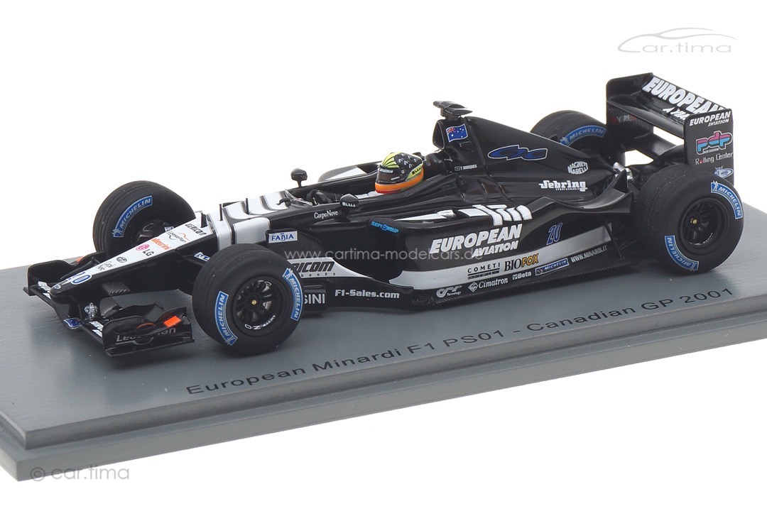 Minardi PS01 GP Canada 2001 Tarso Marques Spark 1:43 S4849 Minardi PS01 GP Canada 2001 Tarso Marques Spark 1:43 S4849