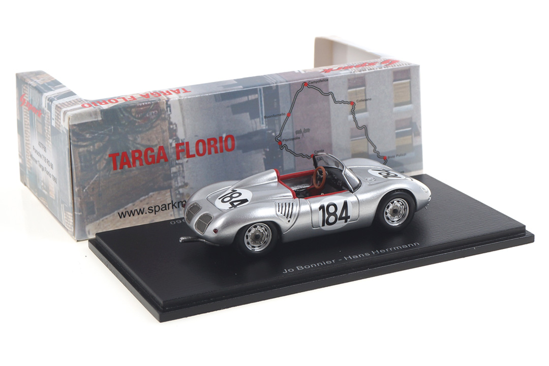 Porsche 718 RS 60 Winner Targa Florio 1960 Bonnier/Herrmann Spark 1:43 43TF60