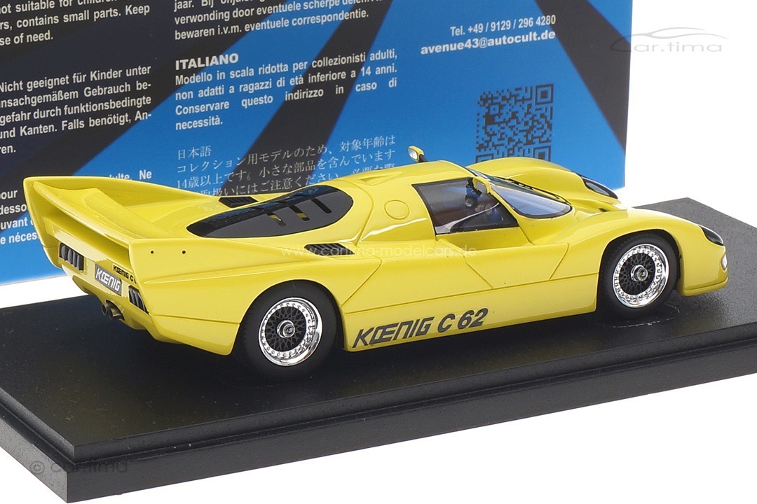 Koenig C62 gelb Avenue43 1:43 60115 Koenig C62 gelb Avenue43 1:43 60115
