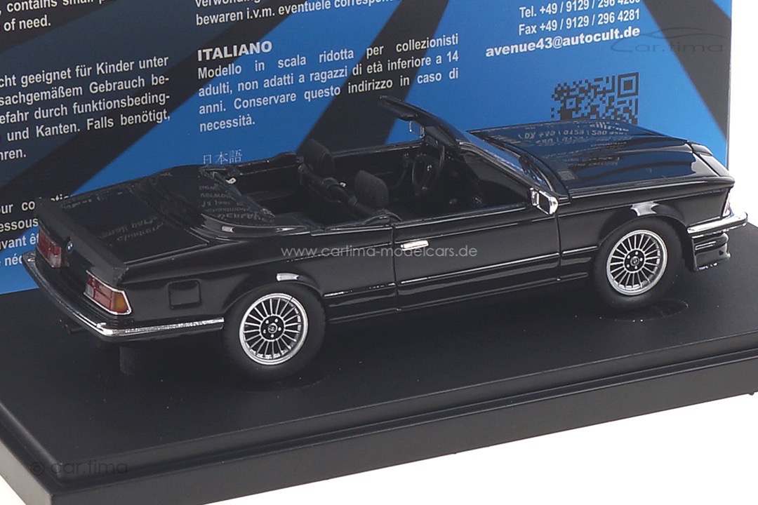 BMW 635 CSi Alpina B7 Mirage Classic schwarz Avenue43 1:43 60058 BMW 635 CSi Alpina B7 Mirage Classic schwarz Avenue43 1:43 60058