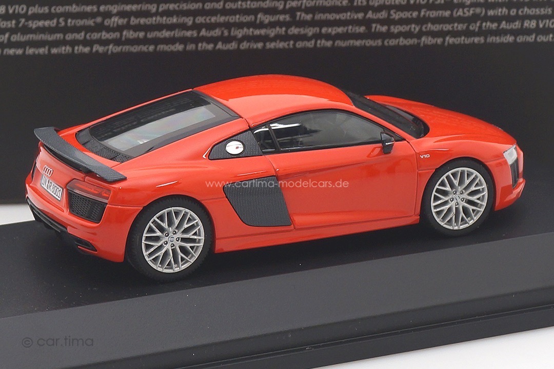 Audi R8 V10 plus Coupe Dynamitrot quattro GmbH 1:43 501.15.184.23