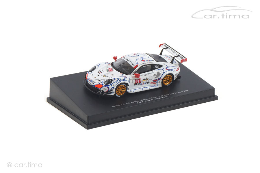 Porsche 911 RSR Petit Le Mans 24h Le Mans 2018 Makowiecki/Pilet/Tandy Spark 1:87 87S147
