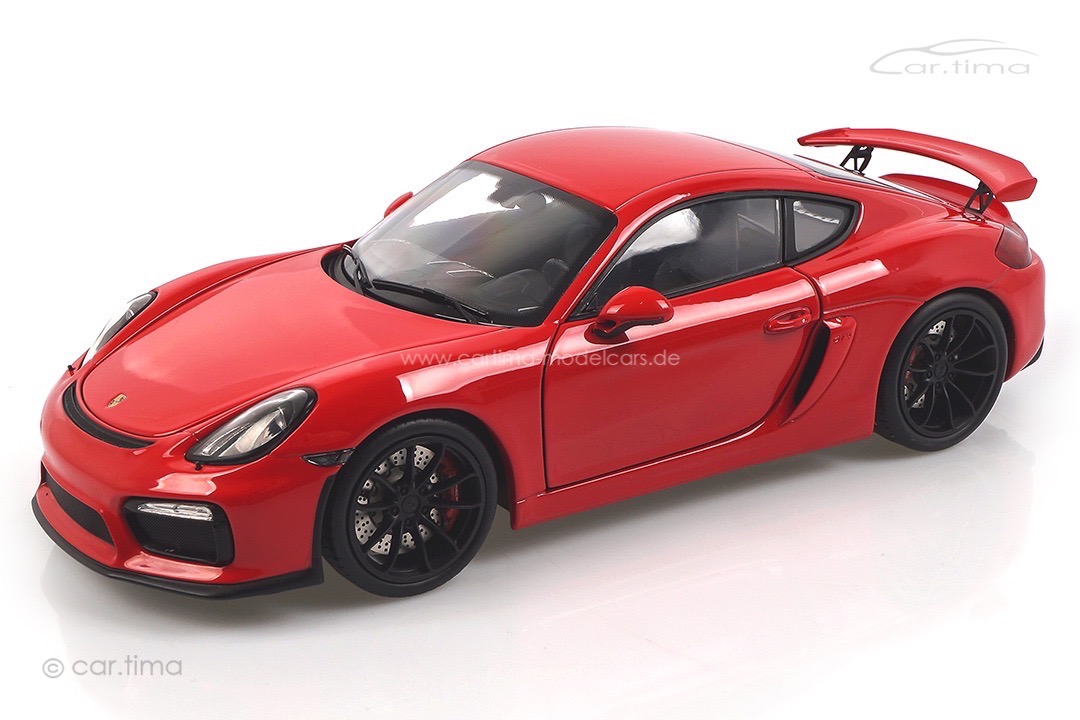Porsche Cayman (981) GT4 Indischrot Schuco 1:18 450040300