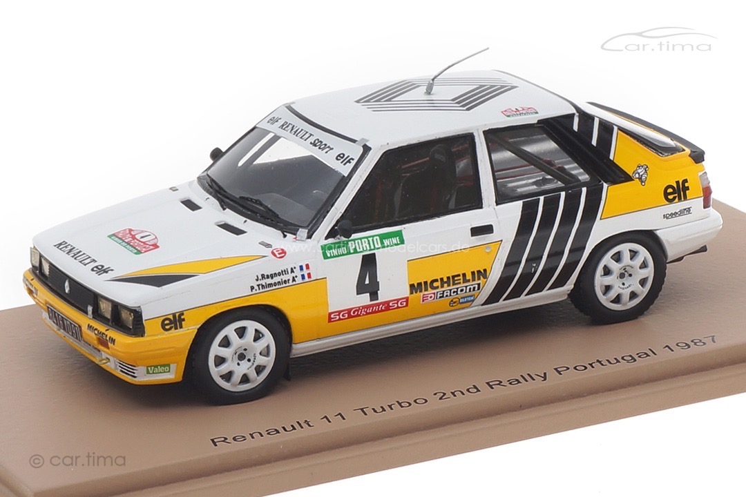 Renault 11 Turbo Rallye Portugal 1987 Ragnotti/Thimonier Spark 1:43 S5568 Renault 11 Turbo Rallye Portugal 1987 Ragnotti/Thimonier Spark 1:43 S5568