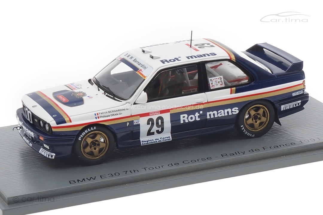 BMW E30 Tour de Corse Rallye de France 1991 Bernardini/Dran-Padovani Spark 1:43 S8489 BMW E30 Tour de Corse Rallye de France 1991 Bernardini/Dran-Padovani Spark 1:43 S8489