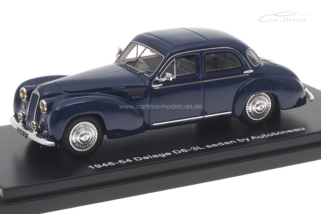 Delage D6-3L sedan by Autobineau blau Esval Models 1:43 EMEU43029A Delage D6-3L sedan by Autobineau blau Esval Models 1:43 EMEU43029A