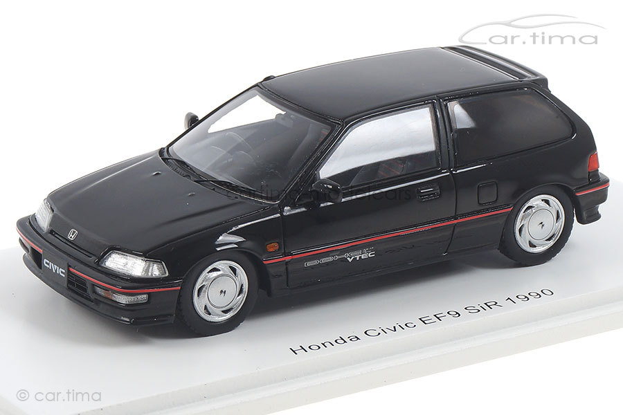 Honda Civic EF9 SiR schwarz Spark 1:43 S5452 Honda Civic EF9 SiR schwarz Spark 1:43 S5452