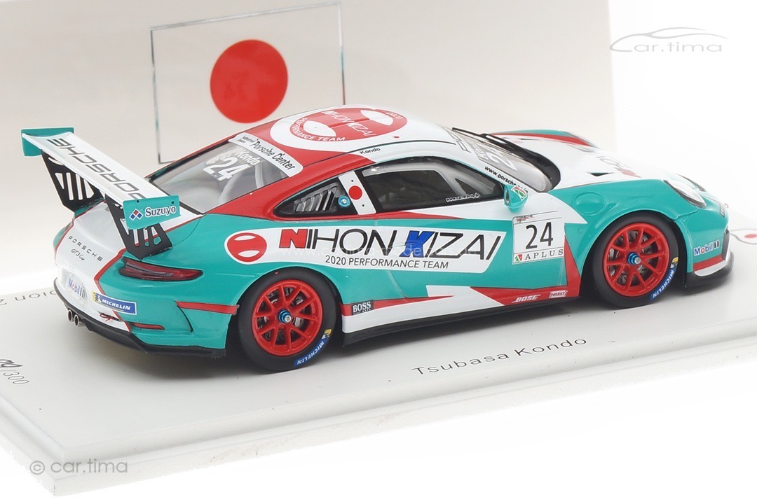 Porsche 911 GT3 Cup Porsche Carrera Cup Japan Champion 2020 Tsubasa Kondo Spark 1:43 SJ099