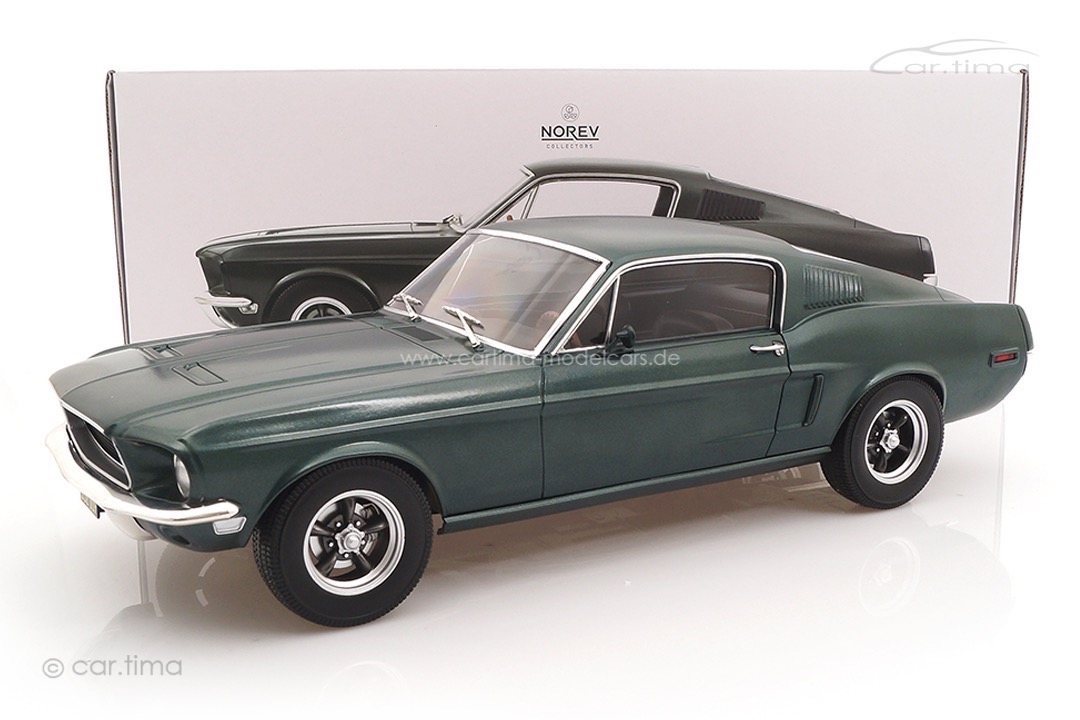 Ford Mustang Fastback Satingrünmet. Norev 1:12 122702