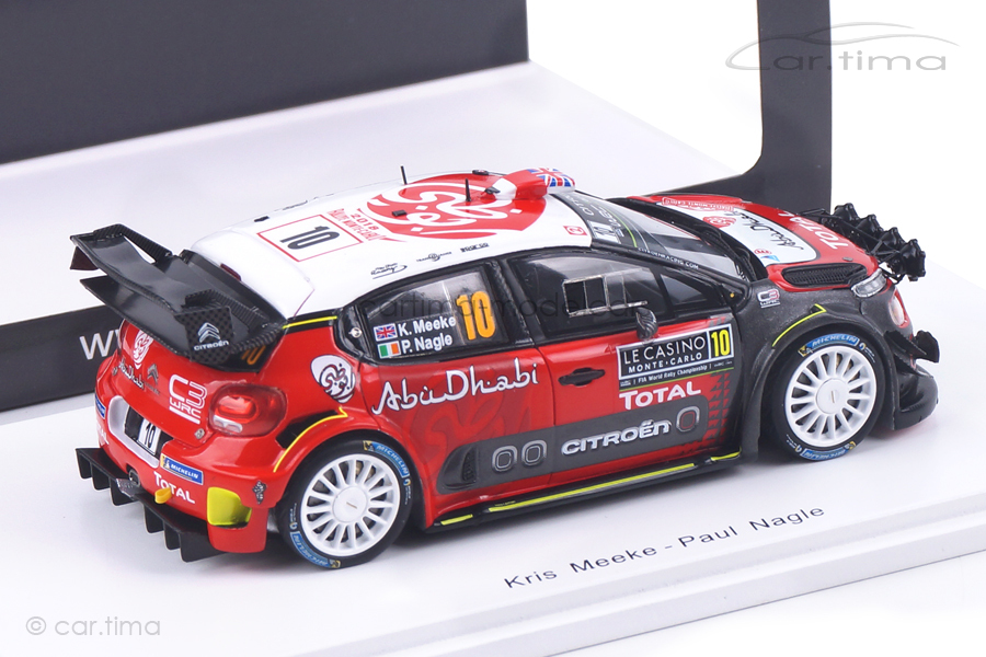 Citroen C3 WRC Rally Monte Carlo 2018 Meeke/Nagle Spark 1:43 S5960 Citroen C3 WRC Rally Monte Carlo 2018 Meeke/Nagle Spark 1:43 S5960