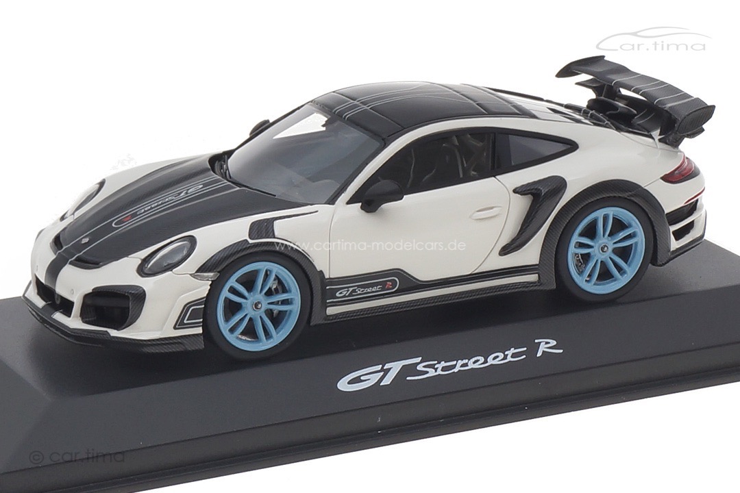 TECHART GTstreet R Weiß/Rad Gulfblau TECHART Collection 1:43 091.992.143.004GB TECHART GTstreet R Weiß/Rad Gulfblau TECHART Collection 1:43 091.992.143.004GB