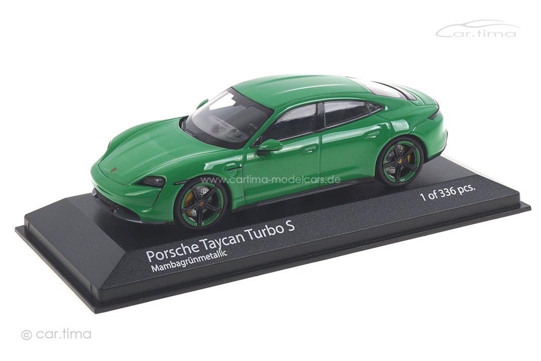 Porsche Taycan Turbo S grün Minichamps 1:43 410068471