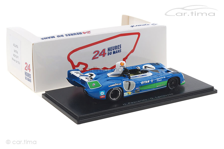 Matra Simca MS 670 B Winner 24h Le Mans 1974 Larrousse/ Pescarolo Spark 1:43 43LM74 Matra Simca MS 670 B Winner 24h Le Mans 1974 Larrousse/ Pescarolo Spark 1:43 43LM74