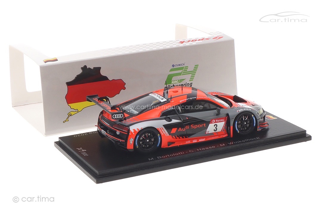 Audi R8 LMS GT3 24h Nürburgring 2020 Bortolotti/Haase/Winkelhock Spark 1:43 SG681