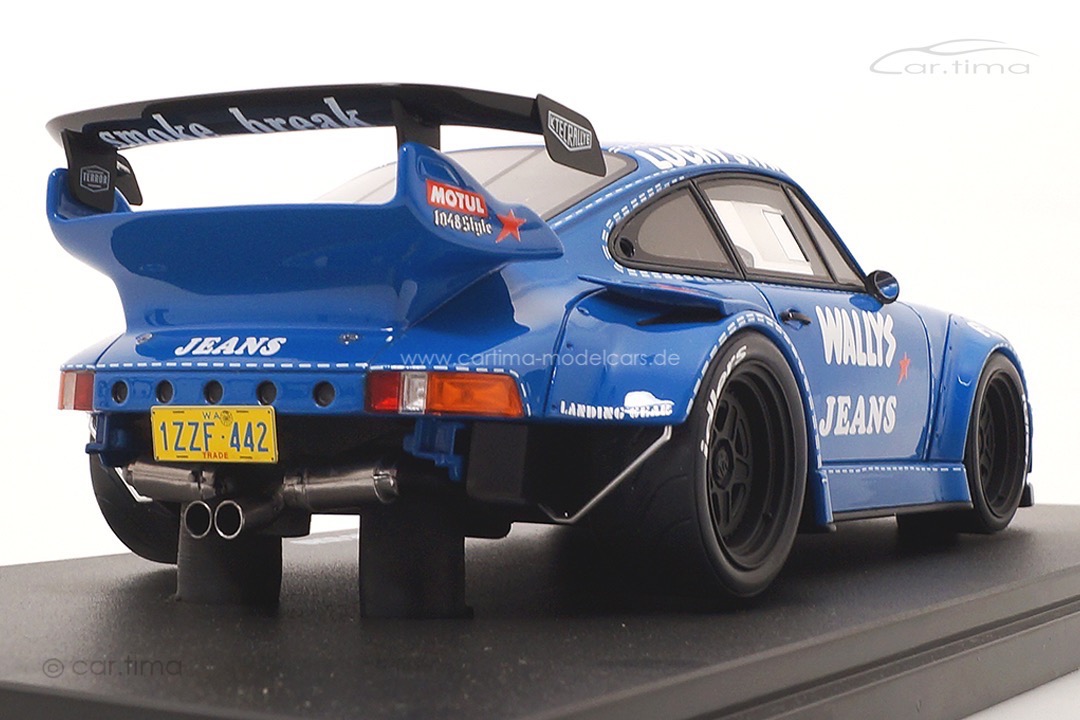 RWB Bodykit OSHO auf Basis Porsche 911 (964) blau GT Spirit 1:18 GT448